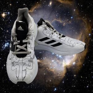 Adidas Star Wars Kids Shoes Size 3 RapidaRun Black White Streetwear Athleisure